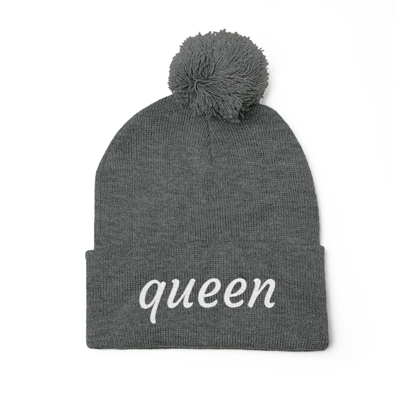 Queen Pom-Pom Knit Cap