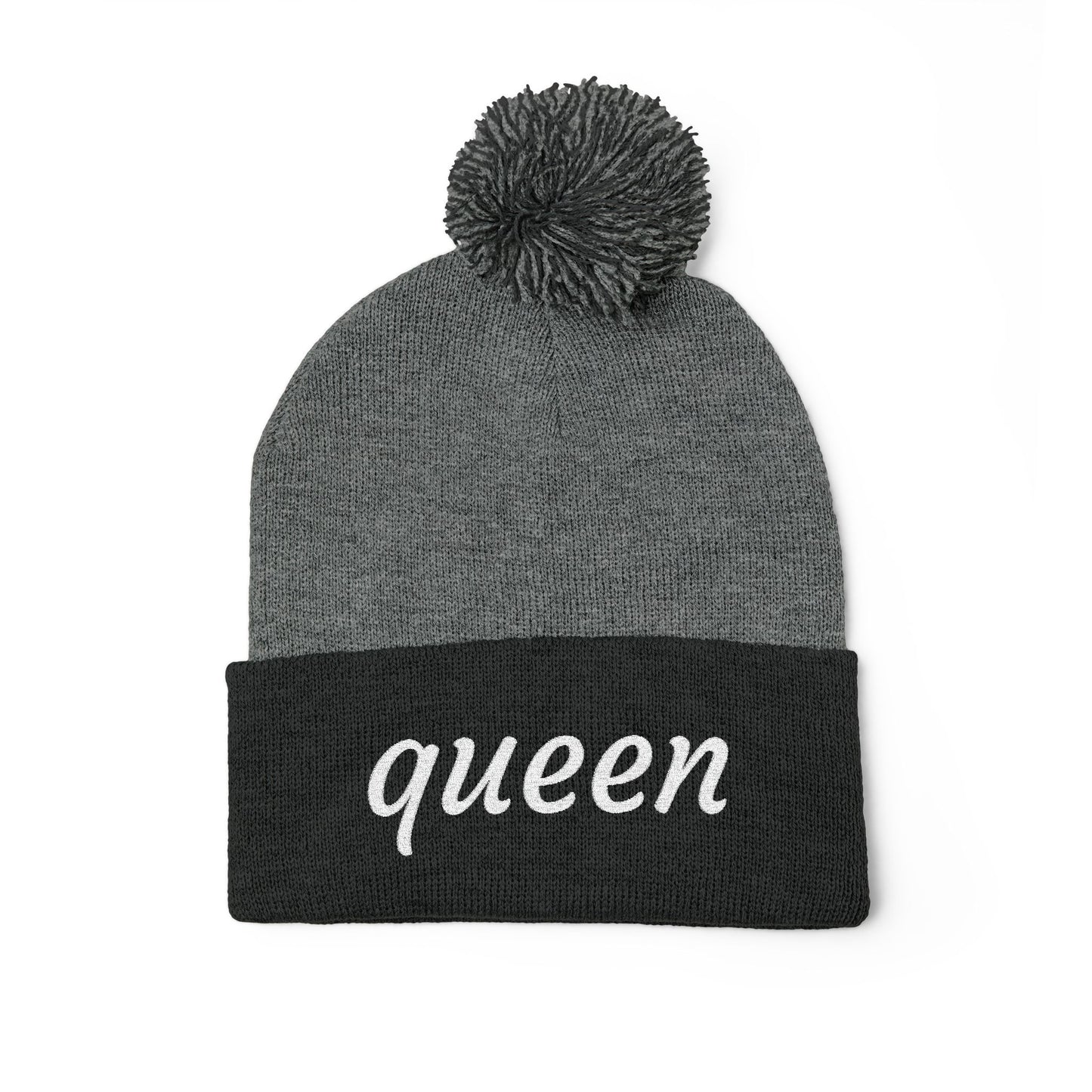 Queen Pom-Pom Knit Cap