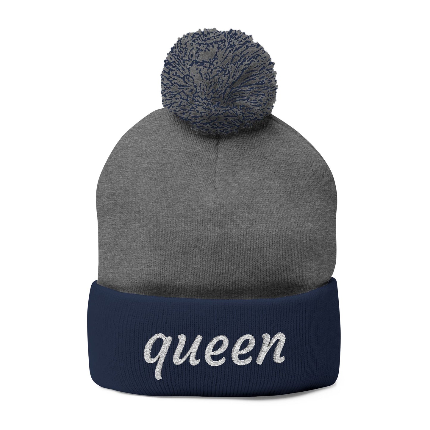 Queen Pom-Pom Knit Cap