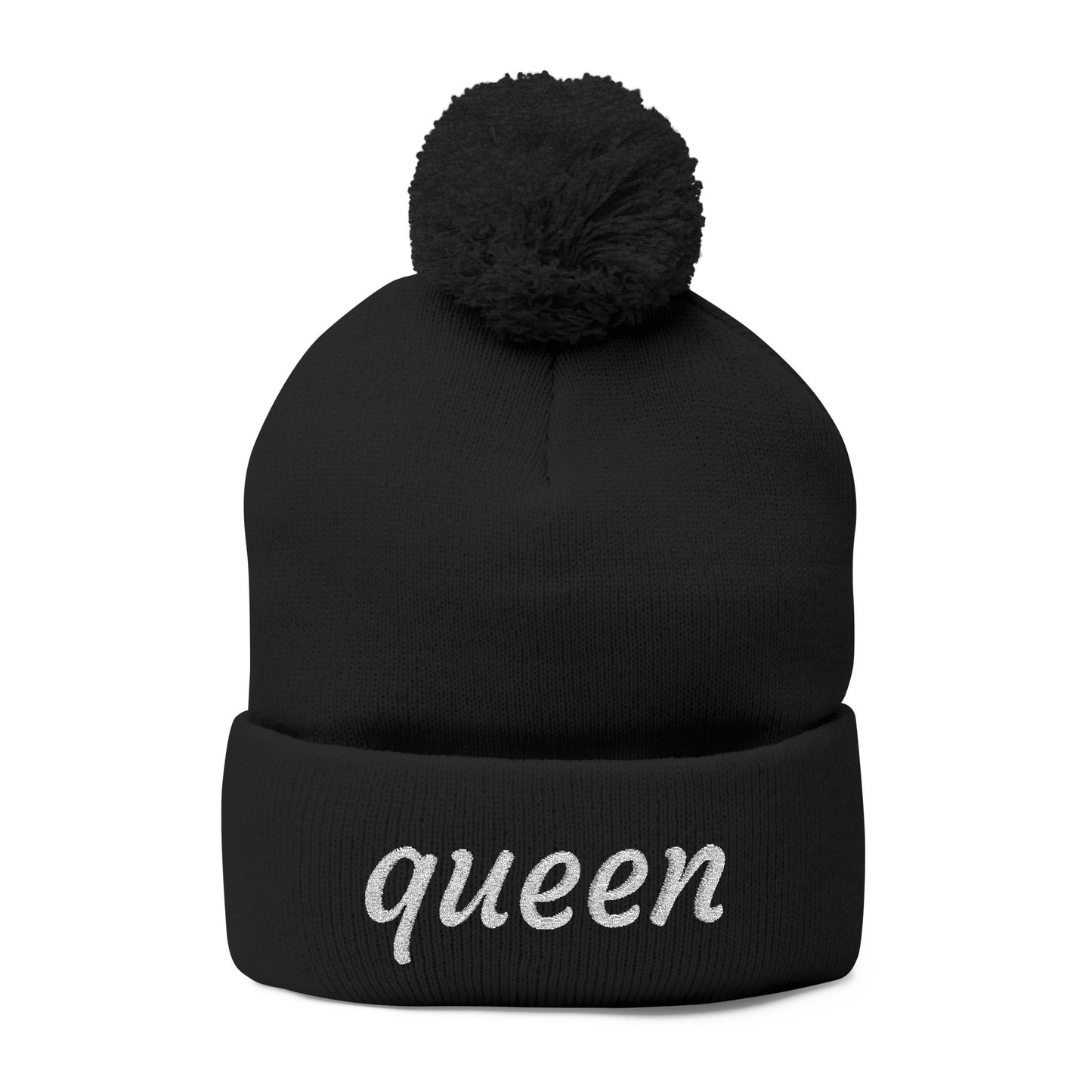 Queen Pom-Pom Knit Cap