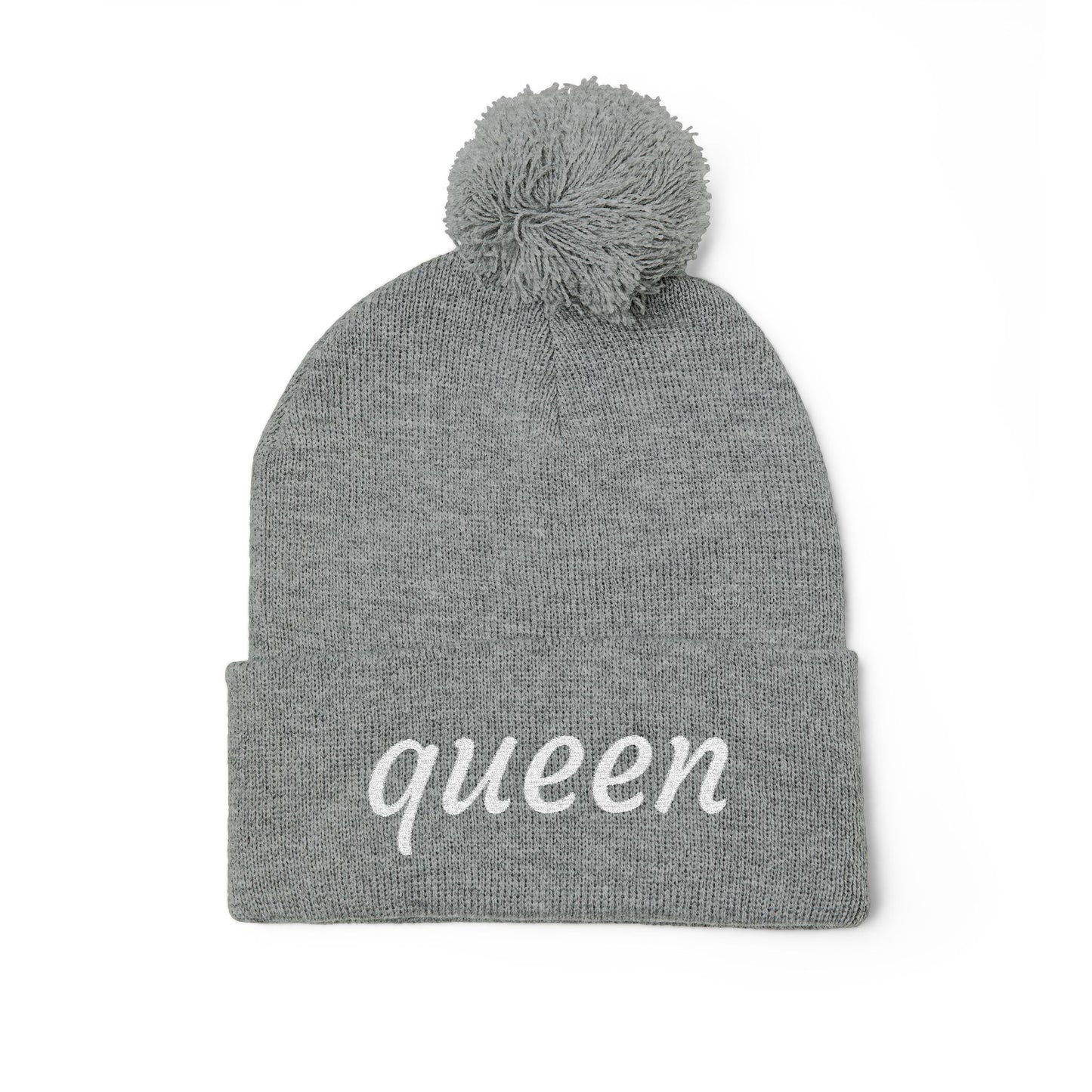 Queen Pom-Pom Knit Cap