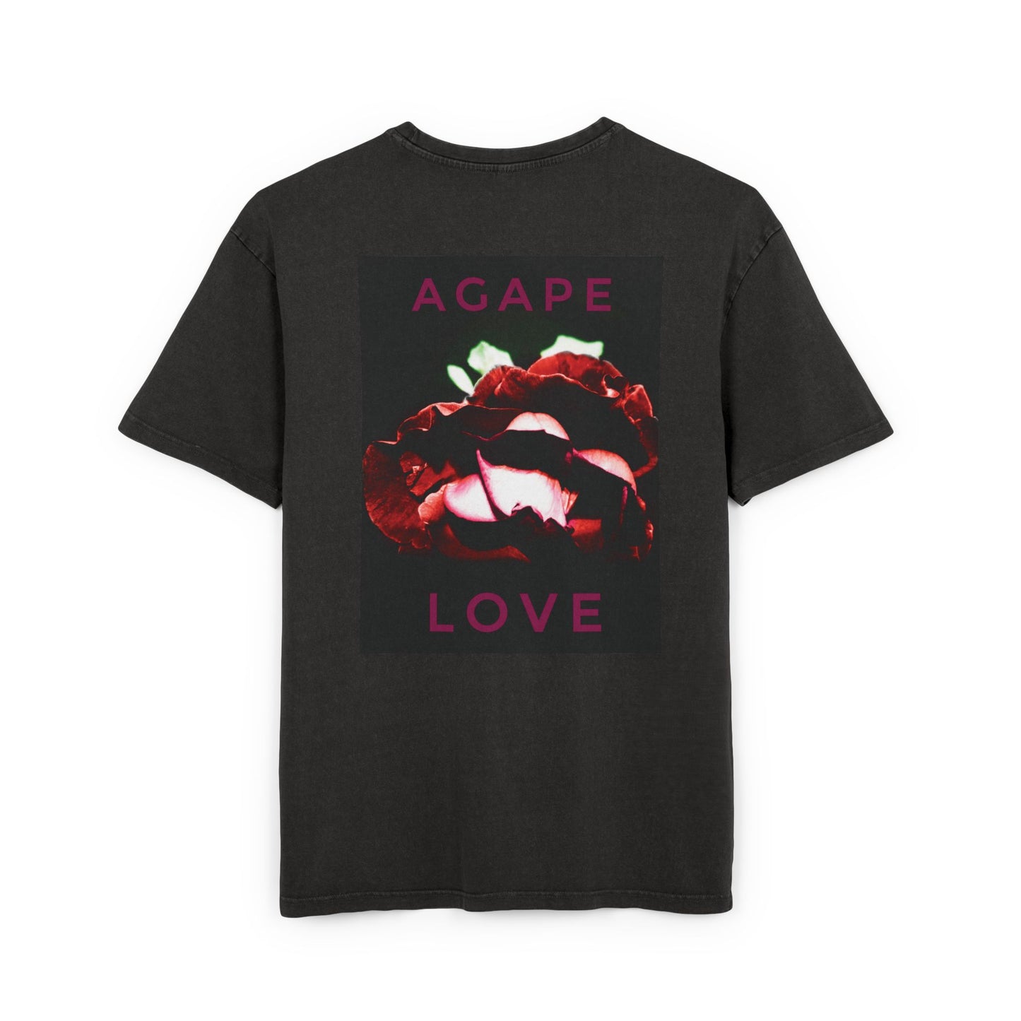 Agape Love Men's Acid Washed Heavy Oversize Tee