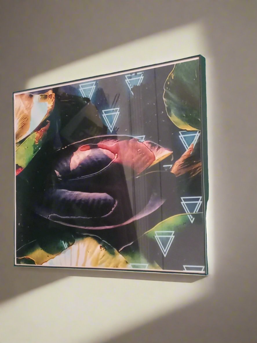 LOTUS 2 SEIRES WALL ART WITH FRAME 11X14