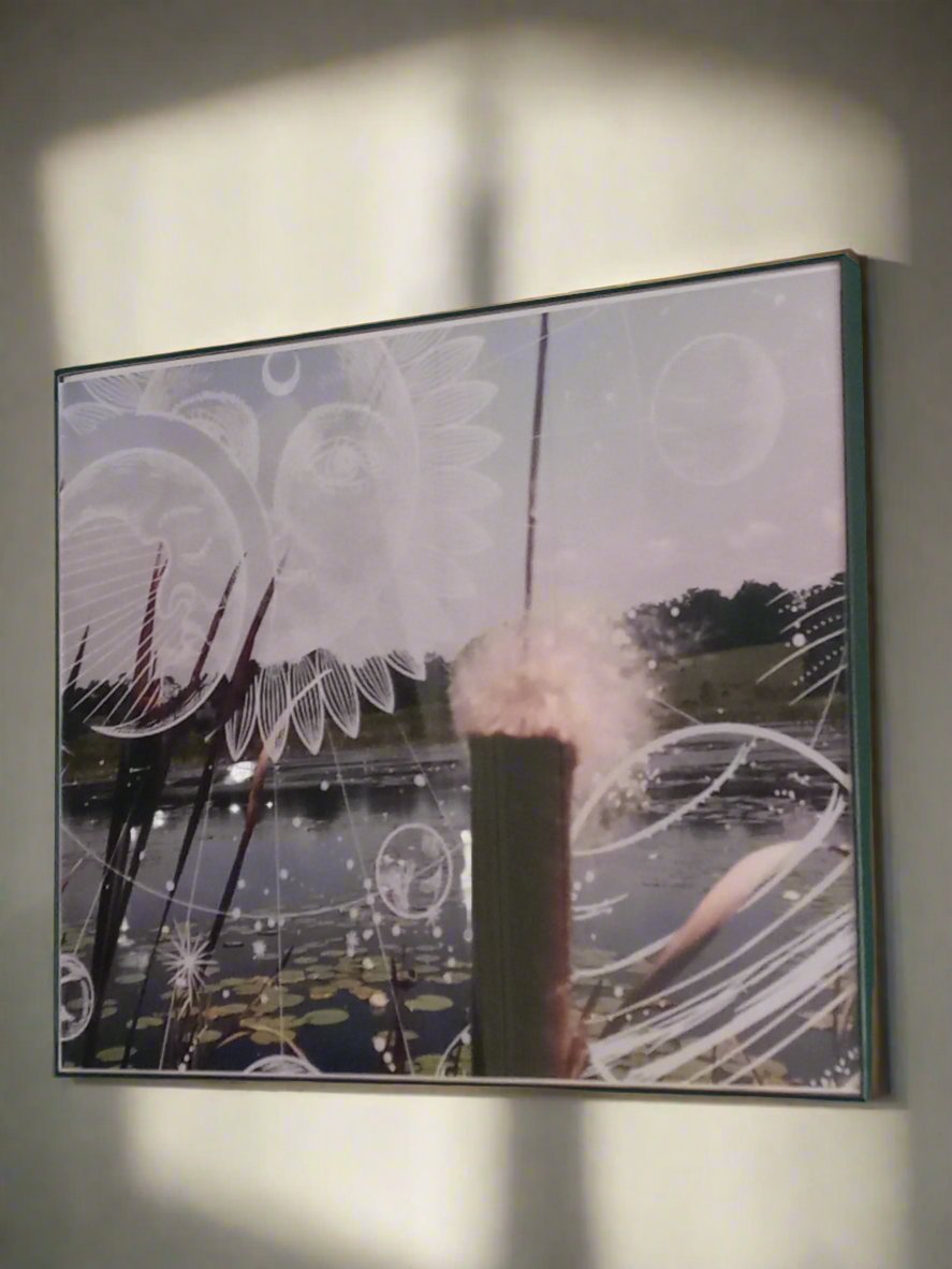 LOTUS 3 SEIRES WALL ART WITH FRAME 11X14
