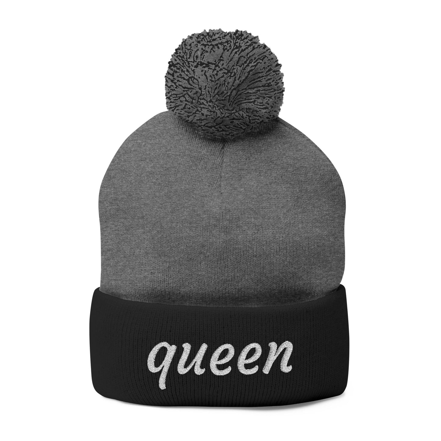 Queen Pom-Pom Knit Cap