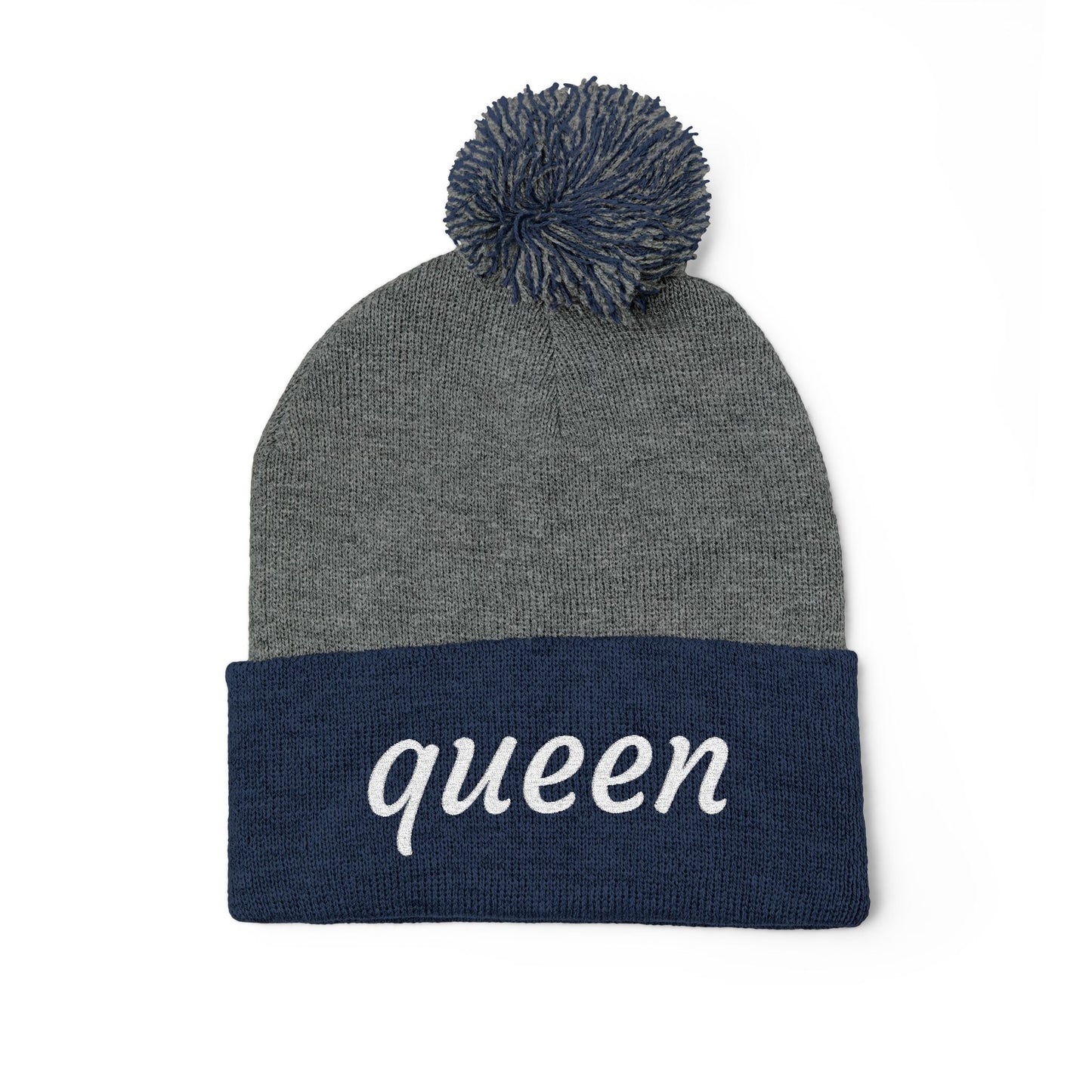 Queen Pom-Pom Knit Cap