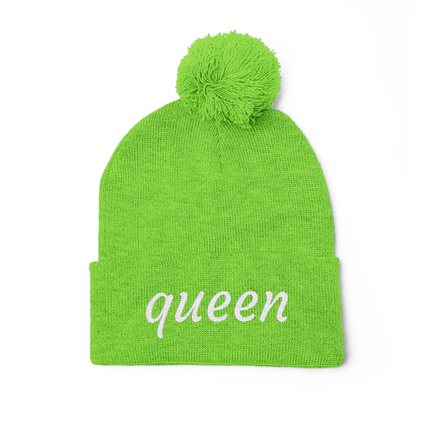 Queen Pom-Pom Knit Cap