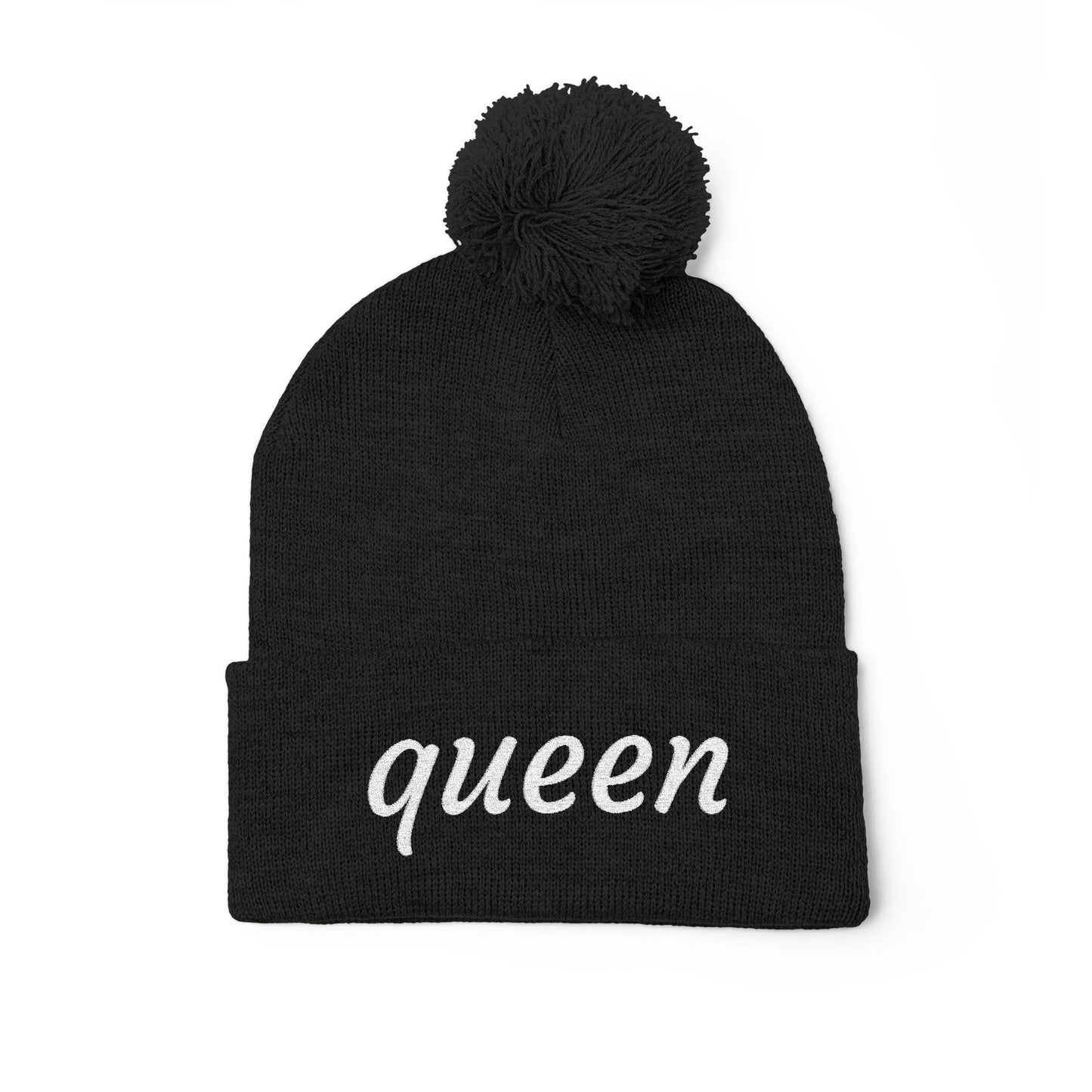 Queen Pom-Pom Knit Cap