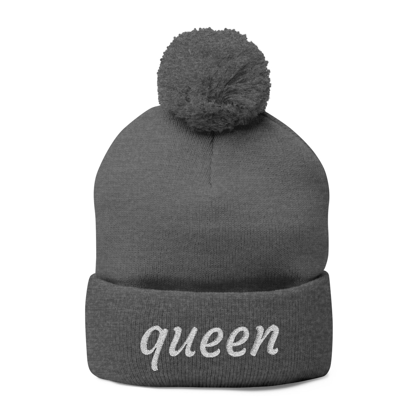Queen Pom-Pom Knit Cap