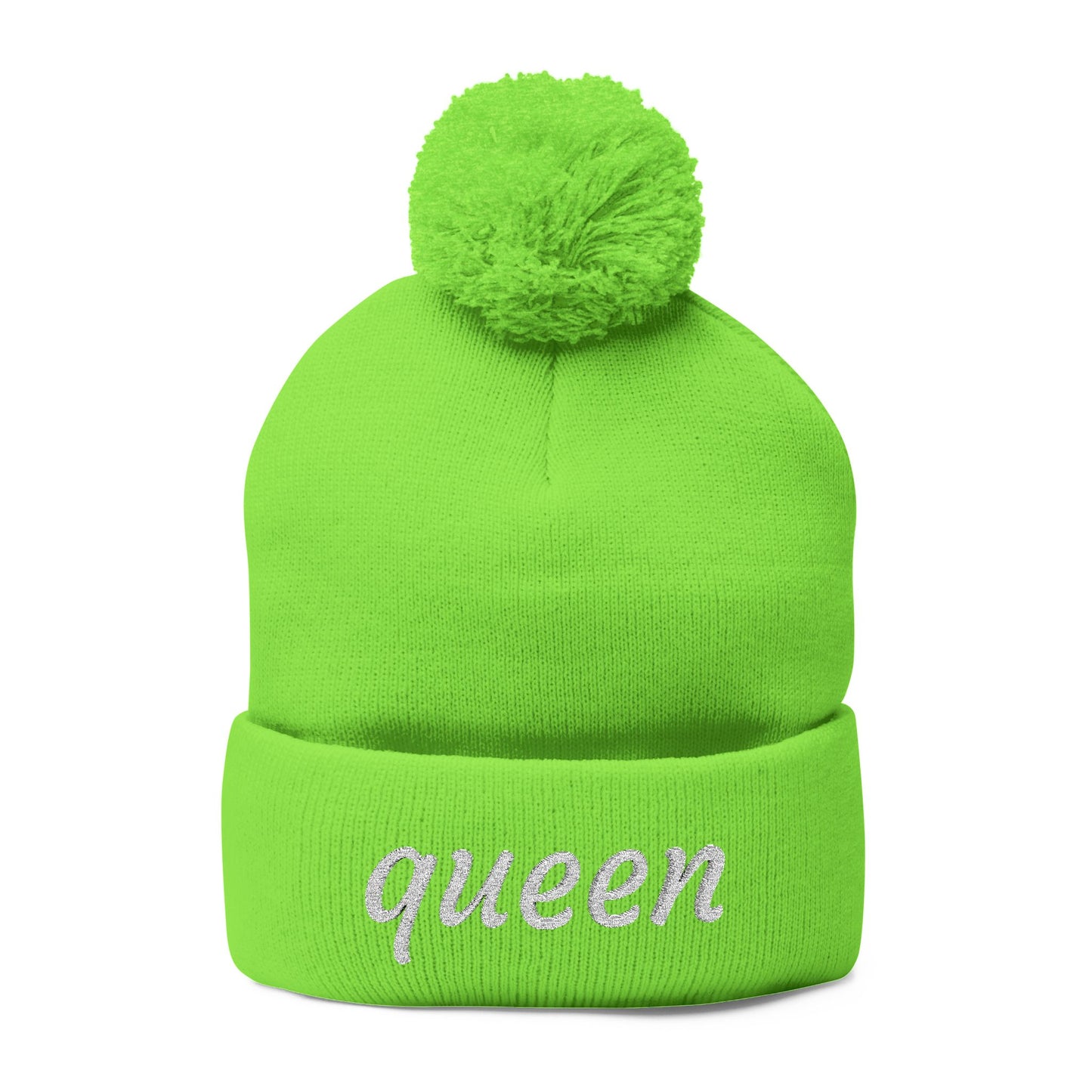 Queen Pom-Pom Knit Cap