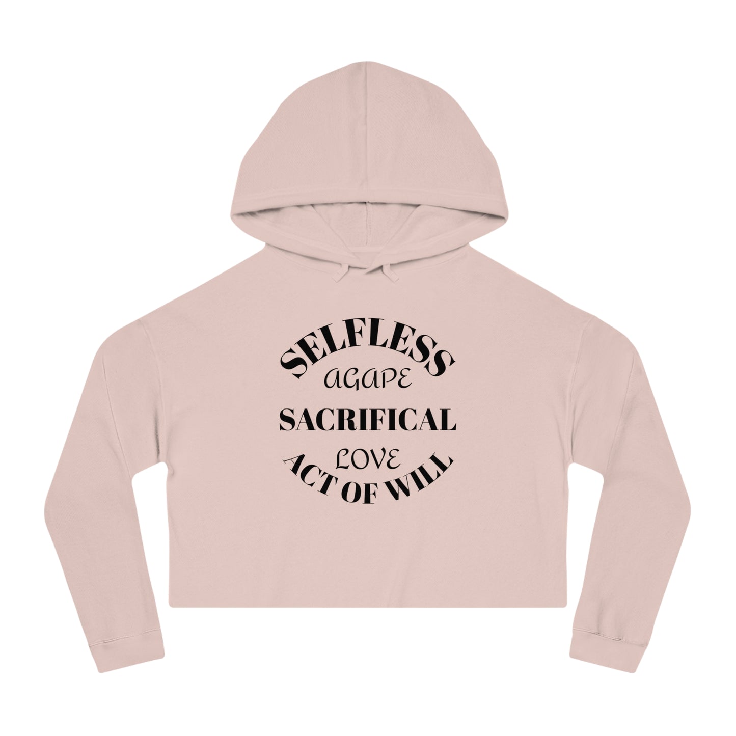 Agape love Women’s Cropped Hooded Sweatshirt