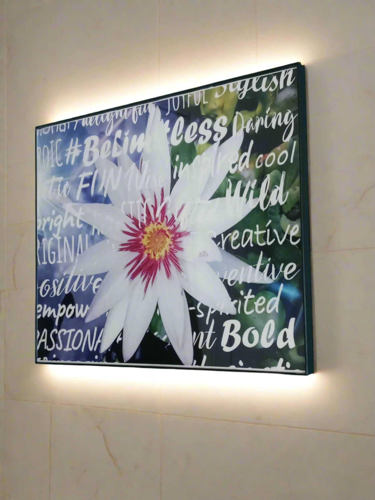 LOTUS 1 SEIRES WALL ART WITH  FRAME 11X14