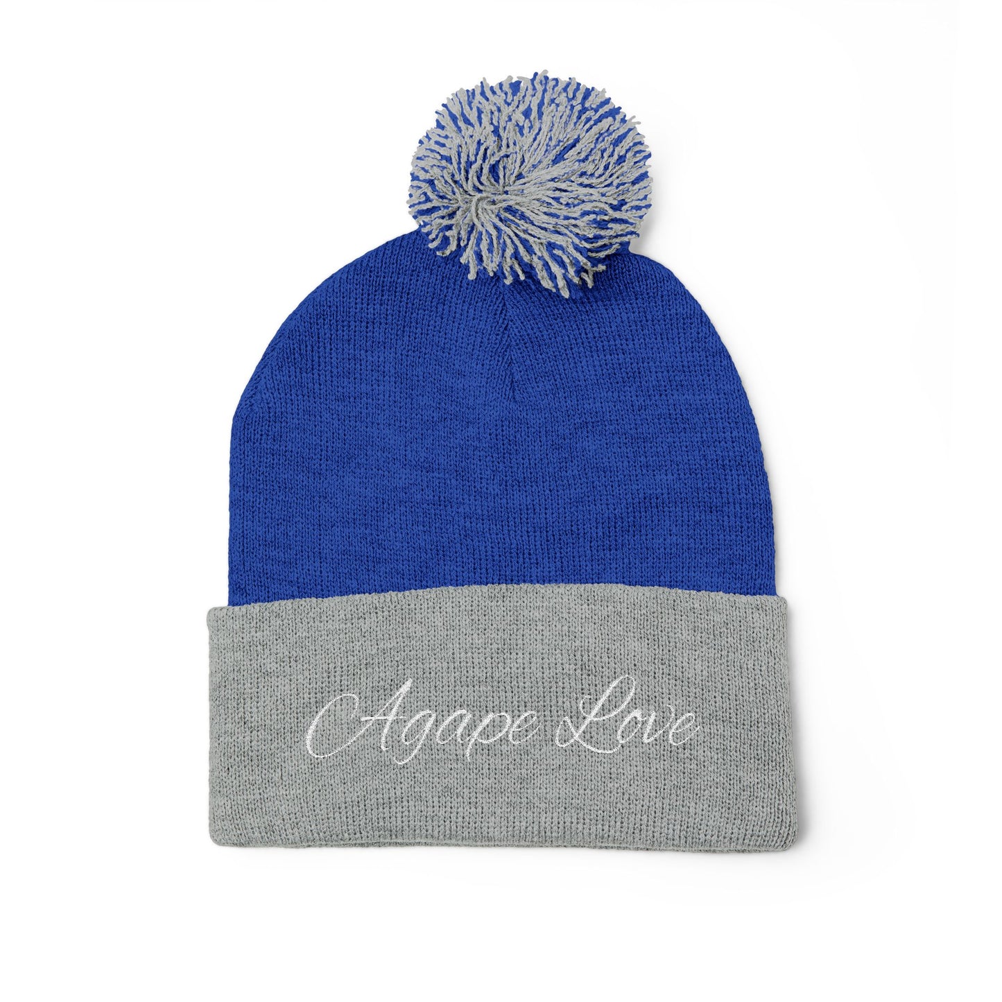 Agape Love Pom-Pom Knit Cap