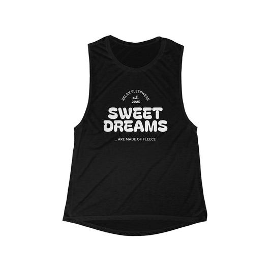 Sweet Dreams Women's Flowy Scoop Muscle Tank