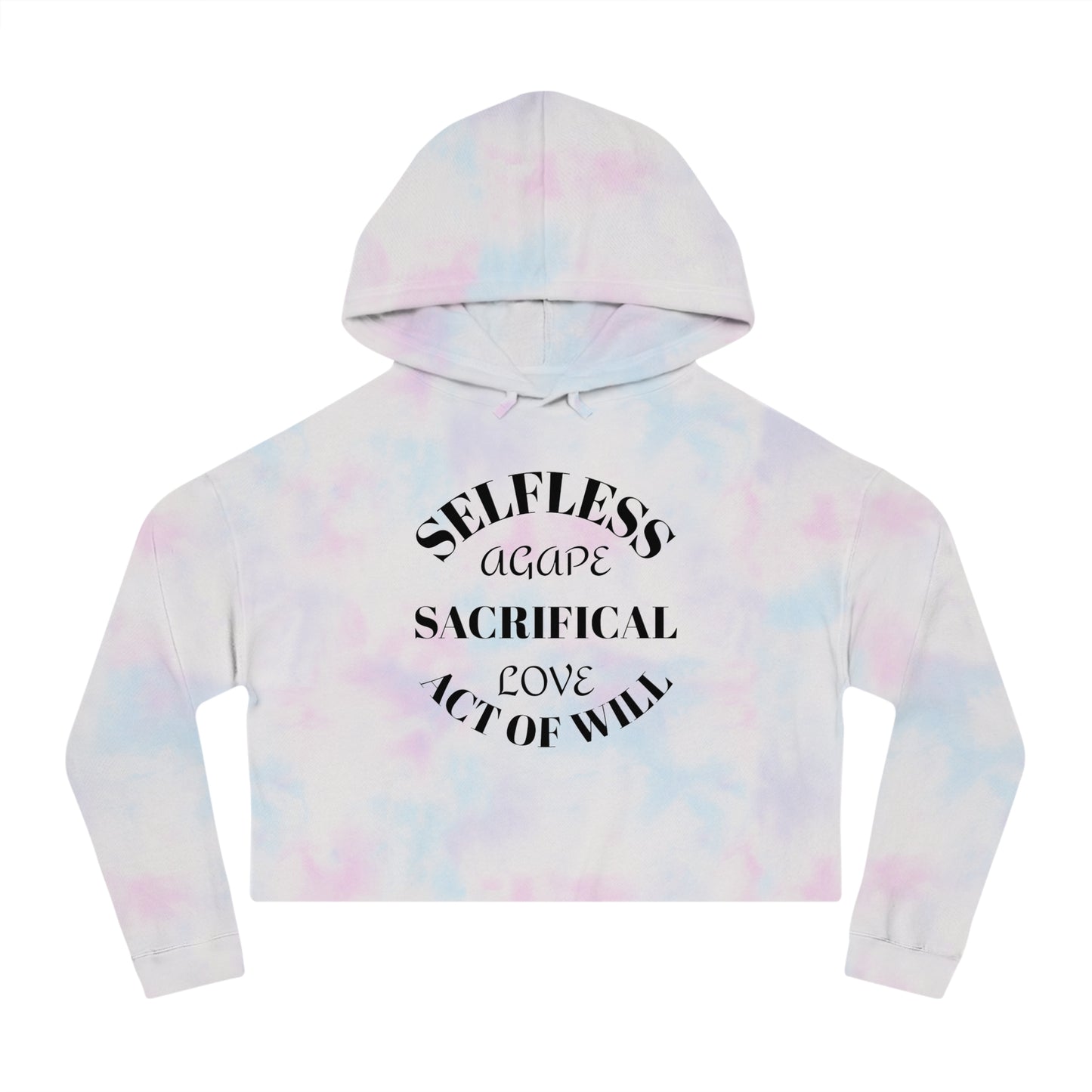 Agape love Women’s Cropped Hooded Sweatshirt